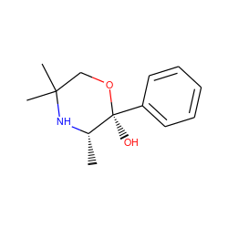 C[C@@H]1NC(C)(C)CO[C@@]1(O)c1ccccc1 ZINC000070672989