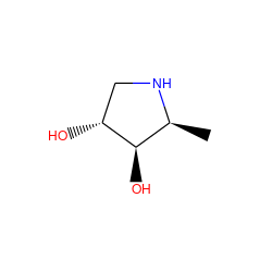 C[C@@H]1NC[C@@H](O)[C@@H]1O ZINC000026574557