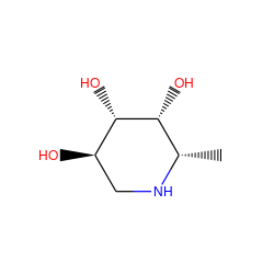 C[C@@H]1NC[C@@H](O)[C@H](O)[C@@H]1O ZINC000002585424