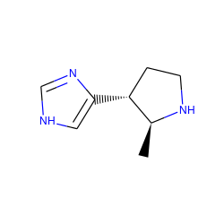 C[C@@H]1NCC[C@H]1c1c[nH]cn1 ZINC000000016617