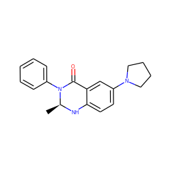 C[C@@H]1Nc2ccc(N3CCCC3)cc2C(=O)N1c1ccccc1 ZINC000072114299