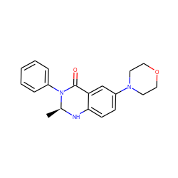 C[C@@H]1Nc2ccc(N3CCOCC3)cc2C(=O)N1c1ccccc1 ZINC000072113871