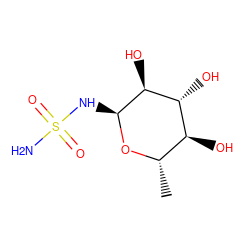 C[C@@H]1O[C@@H](NS(N)(=O)=O)[C@@H](O)[C@H](O)[C@H]1O ZINC000095587834