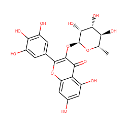 C[C@@H]1O[C@@H](Oc2c(-c3cc(O)c(O)c(O)c3)oc3cc(O)cc(O)c3c2=O)[C@H](O)[C@H](O)[C@H]1O ZINC000004098556