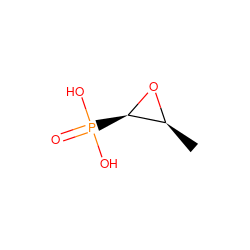 C[C@@H]1O[C@@H]1P(=O)(O)O ZINC000001530427