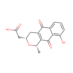 C[C@@H]1O[C@H](CC(=O)O)CC2=C1C(=O)c1c(O)cccc1C2=O ZINC000001559601