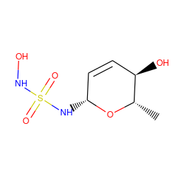 C[C@@H]1O[C@H](NS(=O)(=O)NO)C=C[C@H]1O ZINC000299820704