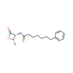 C[C@@H]1OC(=O)[C@@H]1NC(=O)CCCCCCc1ccccc1 ZINC000084689714