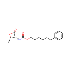 C[C@@H]1OC(=O)[C@@H]1NC(=O)OCCCCCCc1ccccc1 ZINC000096283418