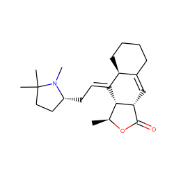 C[C@@H]1OC(=O)[C@H]2C=C3CCCC[C@@H]3/C(=C/C[C@@H]3CCC(C)(C)N3C)[C@@H]12 ZINC000101008402