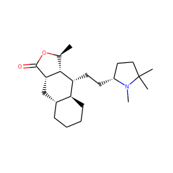 C[C@@H]1OC(=O)[C@H]2C[C@H]3CCCC[C@@H]3[C@@H](CC[C@@H]3CCC(C)(C)N3C)[C@@H]12 ZINC000028347058