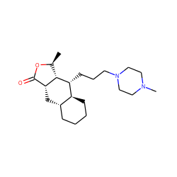 C[C@@H]1OC(=O)[C@H]2C[C@H]3CCCC[C@@H]3[C@@H](CCCN3CCN(C)CC3)[C@@H]12 ZINC000028002484