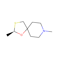 C[C@@H]1OC2(CCN(C)CC2)CS1 ZINC000027895410