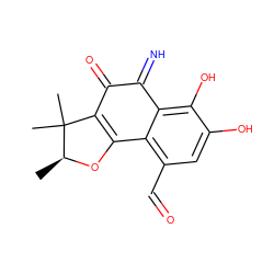 C[C@@H]1OC2=C(C(=O)C(=N)c3c(O)c(O)cc(C=O)c32)C1(C)C ZINC000072142823