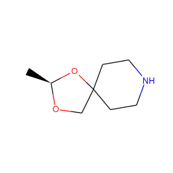 C[C@@H]1OCC2(CCNCC2)O1 ZINC000027549581