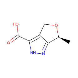 C[C@@H]1OCc2c1n[nH]c2C(=O)O ZINC000028948755