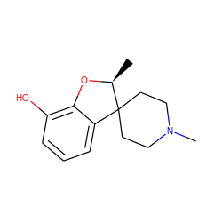 C[C@@H]1Oc2c(O)cccc2C12CCN(C)CC2 ZINC000029481604