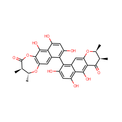 C[C@@H]1Oc2cc3c(-c4c(O)cc(O)c5c(O)c6c(cc45)O[C@H](C)[C@@H](C)C(=O)O6)c(O)cc(O)c3c(O)c2C(=O)[C@@H]1C ZINC000027762927