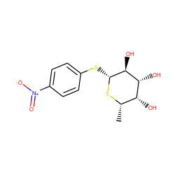 C[C@@H]1S[C@H](Sc2ccc([N+](=O)[O-])cc2)[C@@H](O)[C@H](O)[C@@H]1O ZINC000026573096