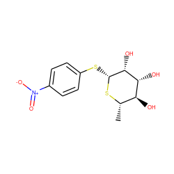 C[C@@H]1S[C@H](Sc2ccc([N+](=O)[O-])cc2)[C@H](O)[C@H](O)[C@H]1O ZINC000253898234