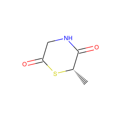 C[C@@H]1SC(=O)CNC1=O ZINC000027878434