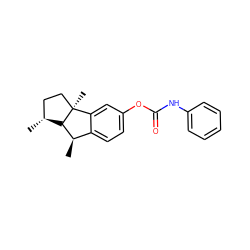 C[C@@H]1c2ccc(OC(=O)Nc3ccccc3)cc2[C@]2(C)CC[C@@H](C)[C@H]12 ZINC001772615589