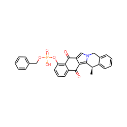 C[C@@H]1c2ccccc2Cn2cc3c(c21)C(=O)c1cccc(O[P@@](=O)(O)OCc2ccccc2)c1C3=O ZINC000003954654