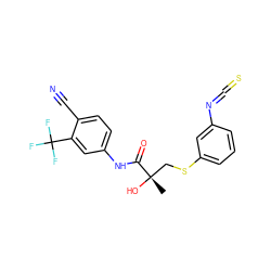 C[C@](O)(CSc1cccc(N=C=S)c1)C(=O)Nc1ccc(C#N)c(C(F)(F)F)c1 ZINC000013581013