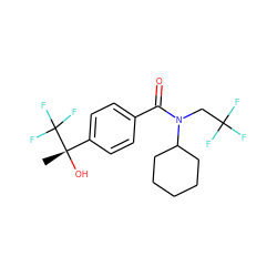 C[C@](O)(c1ccc(C(=O)N(CC(F)(F)F)C2CCCCC2)cc1)C(F)(F)F ZINC000034853895