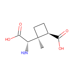 C[C@]1([C@H](N)C(=O)O)CC[C@H]1C(=O)O ZINC000096905082