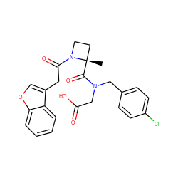 C[C@]1(C(=O)N(CC(=O)O)Cc2ccc(Cl)cc2)CCN1C(=O)Cc1coc2ccccc12 ZINC000147389576