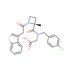 C[C@]1(C(=O)N(CC(=O)O)Cc2ccc(Cl)cc2)CCN1C(=O)Cc1csc2ccccc12 ZINC000204889756