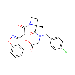 C[C@]1(C(=O)N(CC(=O)O)Cc2ccc(Cl)cc2)CCN1C(=O)Cc1noc2ccccc12 ZINC000204890749