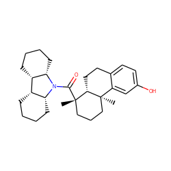 C[C@]1(C(=O)N2[C@H]3CCCC[C@H]3[C@H]3CCCC[C@H]32)CCC[C@]2(C)c3cc(O)ccc3CC[C@@H]12 ZINC000028524405