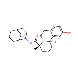 C[C@]1(C(=O)NC2C3CC4CC(C3)CC2C4)CCC[C@]2(C)c3cc(O)ccc3CC[C@@H]12 ZINC000028526481