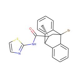 C[C@]1(C(=O)Nc2nccs2)CC2(Br)c3ccccc3C1c1ccccc12 ZINC000040408063