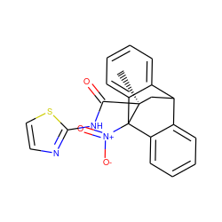 C[C@]1(C(=O)Nc2nccs2)CC2c3ccccc3C1([N+](=O)[O-])c1ccccc12 ZINC000040914208