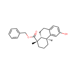 C[C@]1(C(=O)OCc2ccccc2)CCC[C@]2(C)c3cc(O)ccc3CC[C@@H]12 ZINC000028525730