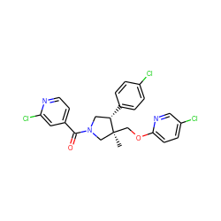 C[C@]1(COc2ccc(Cl)cn2)CN(C(=O)c2ccnc(Cl)c2)C[C@@H]1c1ccc(Cl)cc1 ZINC000096170431