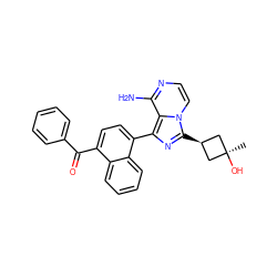 C[C@]1(O)C[C@@H](c2nc(-c3ccc(C(=O)c4ccccc4)c4ccccc34)c3c(N)nccn32)C1 ZINC000100618802