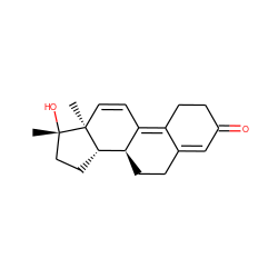 C[C@]1(O)CC[C@H]2[C@@H]3CCC4=CC(=O)CCC4=C3C=C[C@@]21C ZINC000003814420