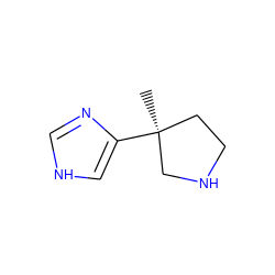 C[C@]1(c2c[nH]cn2)CCNC1 ZINC000026498698