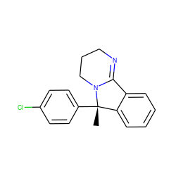 C[C@]1(c2ccc(Cl)cc2)c2ccccc2C2=NCCCN21 ZINC000013491086