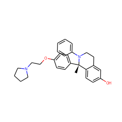 C[C@]1(c2ccc(OCCN3CCCC3)cc2)c2ccc(O)cc2CCN1c1ccccc1 ZINC000013523263