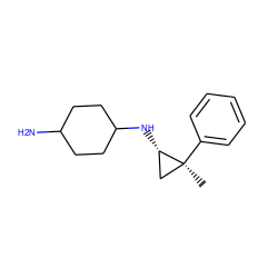 C[C@]1(c2ccccc2)C[C@@H]1NC1CCC(N)CC1 ZINC000149628108