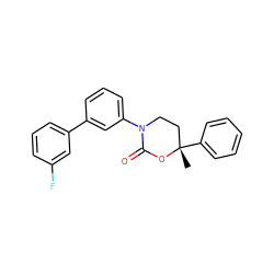 C[C@]1(c2ccccc2)CCN(c2cccc(-c3cccc(F)c3)c2)C(=O)O1 ZINC000072118690