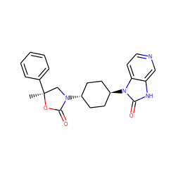 C[C@]1(c2ccccc2)CN([C@H]2CC[C@H](n3c(=O)[nH]c4cnccc43)CC2)C(=O)O1 ZINC001772574623