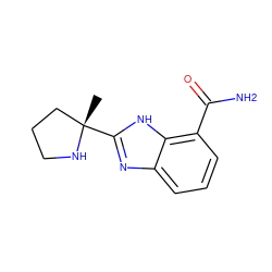 C[C@]1(c2nc3cccc(C(N)=O)c3[nH]2)CCCN1 ZINC000084610155