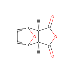 C[C@]12C(=O)OC(=O)[C@@]1(C)[C@@H]1CC[C@H]2O1 ZINC000017611186