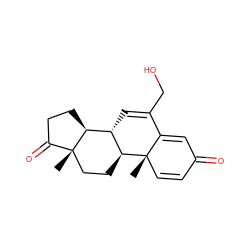 C[C@]12C=CC(=O)C=C1C(CO)=C[C@@H]1[C@@H]2CC[C@]2(C)C(=O)CC[C@@H]12 ZINC000077293506